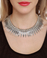 Feather Report Silver Collar Necklace