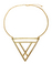 Tri Me Gold Triangle Necklace