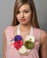 Peach, Plum, Pear Bib Necklace