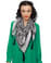 Seraphina Black and White Silk Scarf