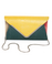 For Goodness' Snake Yellow and Teal Snakeskin Clutch