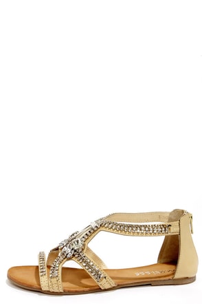 Gorgeous Dress Sandals - Jeweled Sandals - Leather Sandals - 107.00