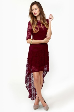 Strapless burgundy dress for new years eve! #dress