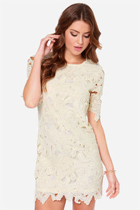 Lacy Luck Cream Lace Dress