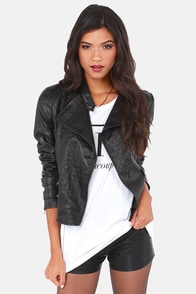 The Wanderer Black Vegan Leather Jacket