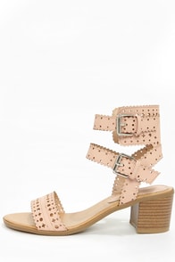 Wild Diva Lounge Danica 03 Nude High Heel Sandals