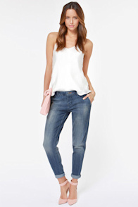 Dittos Addison Medium Wash Boyfriend Jeans