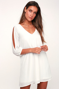 Shifting Dears Ivory Long Sleeve Dress at Lulus.com!