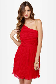 BB Dakota Lewiston One Shoulder Red Dress