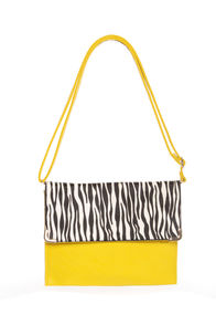Safari Chic Yellow Animal Print Clutch