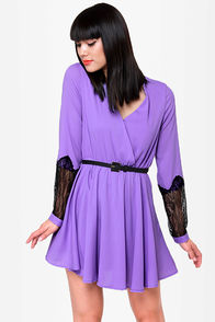 Cuffington Post Lavender Dress