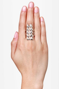 Ain't No Fang Silver Statement Ring