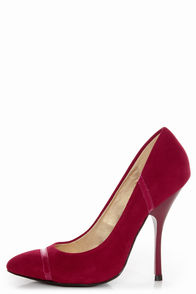 Shoe Republic LA Silva Red Pointed Pumps