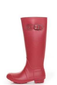 Bamboo Padinton 01 Red Rubber Rain Boots