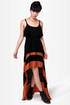 Merrily Rolling Along High Low Black Dress