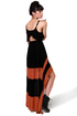 Merrily Rolling Along High Low Black Dress