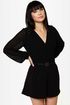 One For All Backless Black Romper