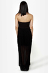 Gown and Out Black and Gold Sequin Maxi Dress