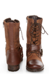 Naughty Monkey Stomper Tan Lace-Up Cap-Toe Combat Boots