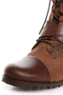 Naughty Monkey Stomper Tan Lace-Up Cap-Toe Combat Boots