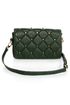 Point Sized Studded Green Purse