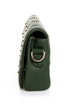 Point Sized Studded Green Purse