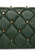 Point Sized Studded Green Purse