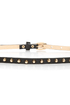 Danger Danger Studded Skinny Black Belt