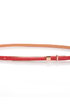 Pillow Skinny Red Belt