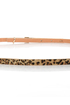 Pillow Skinny Animal Print Belt
