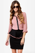 Quarterly Report Black Peplum Skirt