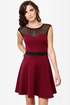 Spin Doctor Burgundy Dress