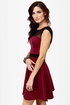 Spin Doctor Burgundy Dress