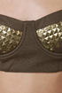 Bronze Plate Special Taupe Studded Bustier Top