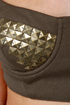 Bronze Plate Special Taupe Studded Bustier Top