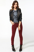 Moto Maven Studded Black Vegan Leather Jacket