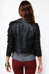 Moto Maven Studded Black Vegan Leather Jacket