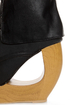 Fahrenheit Lolita 03 Black Lace-Up Cutout Wedge Booties
