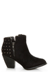 Dollhouse Mayday Black Studded Ankle Boots