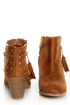 Dollhouse Mayday Chestnut Studded Ankle Boots