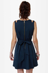 Putting on Flares Navy Blue Dress