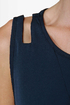 Putting on Flares Navy Blue Dress