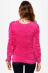 What a Softie Fuzzy Hot Pink Sweater