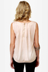 Cross Your Tees Beige Lace Top
