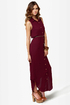 Shirt-ley Temple Button-Up Burgundy Maxi Dress