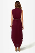 Shirt-ley Temple Button-Up Burgundy Maxi Dress