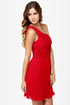 BB Dakota Lewiston One Shoulder Red Dress