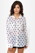 Hurley Wilson Ivory Polka Dot Button-Up Top
