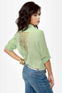 Rein-Vent Yourself Mint Green Cutout Top