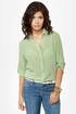 Rein-Vent Yourself Mint Green Cutout Top